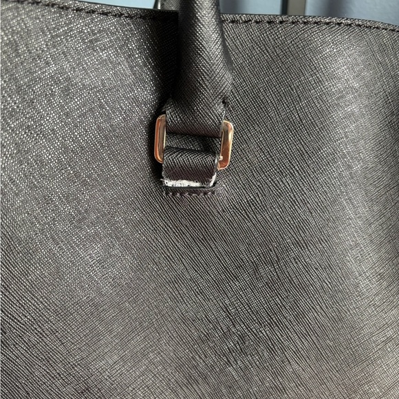 Kate Spade Post Street Halsey Black Leather Work Tote Bag - Picture 7 of 12